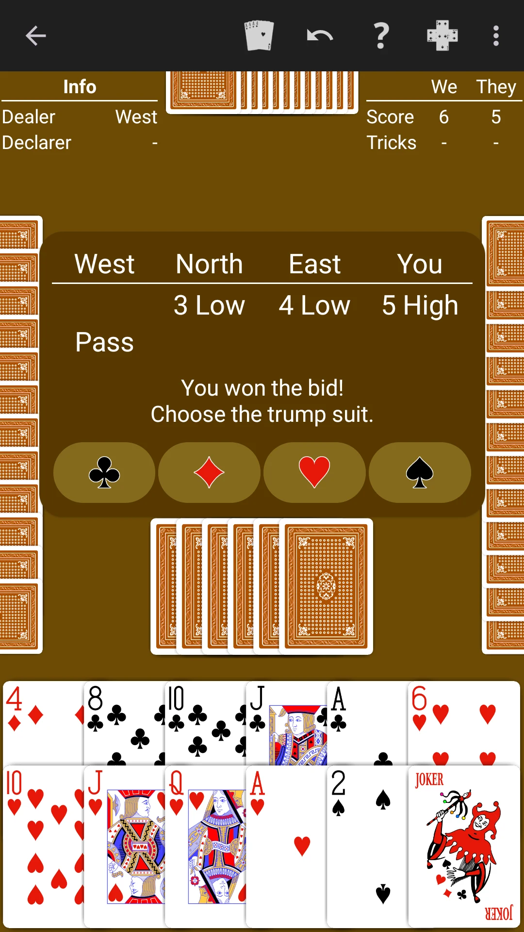 Bid Whist - Expert AI screenshot